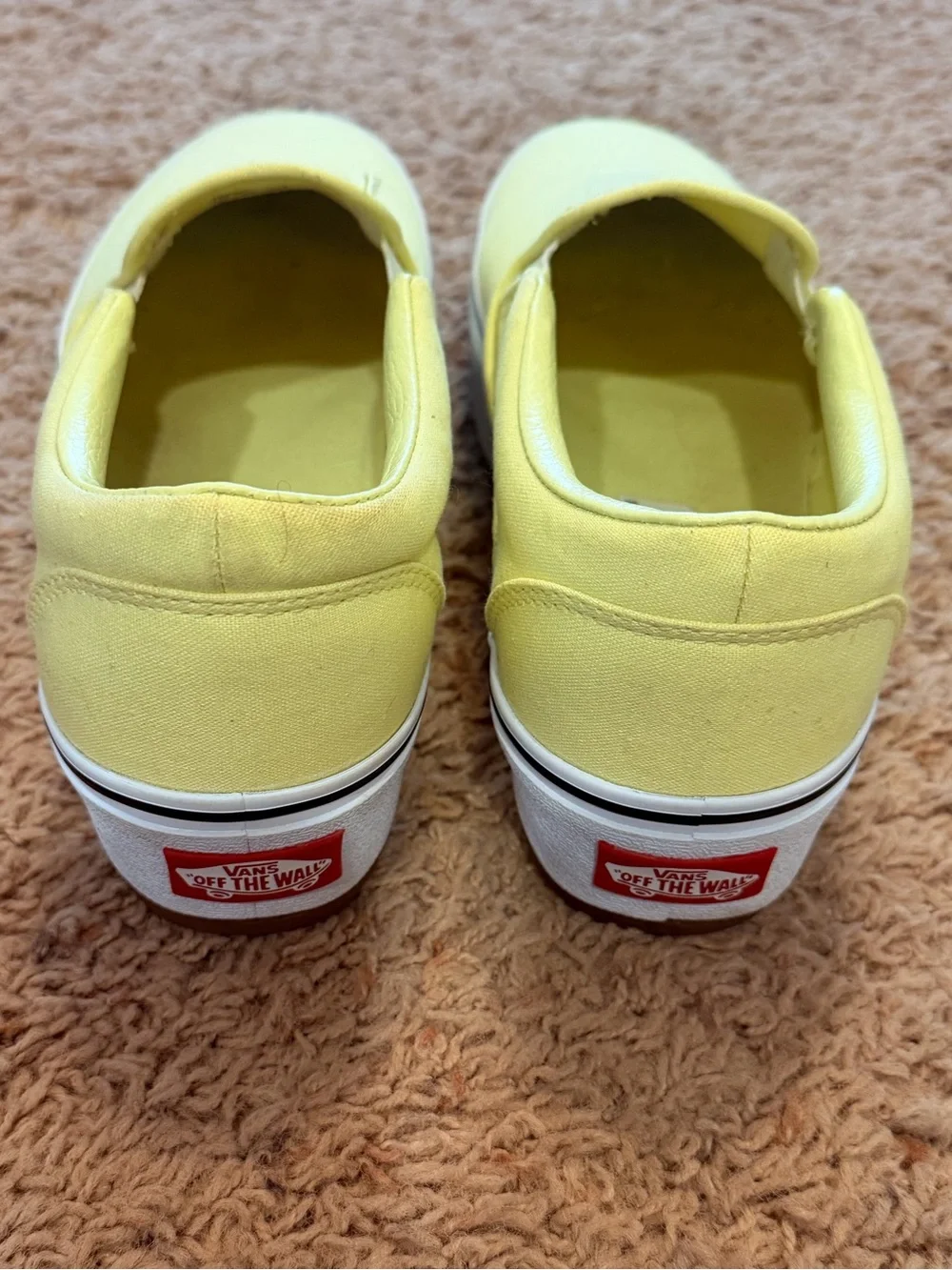 Vans Classic Slip-On Platform Sneakers in Yellow